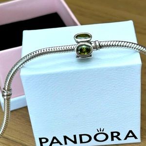 PANDORA Lime Green Oval Lights Charm ❇️💚 Discontinued